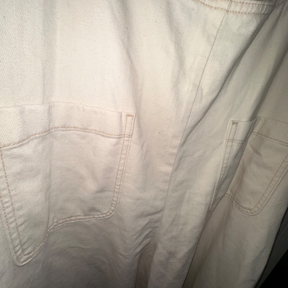 Aerie Cream Soft Denim Overalls – XXL, NWT - Picture 6 of 6